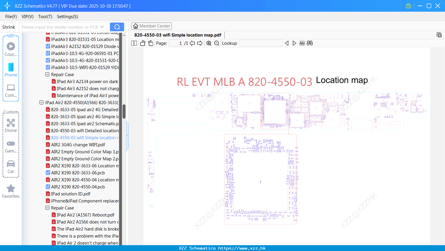 IPad 820-4550-03 Wifi Simple Location Map